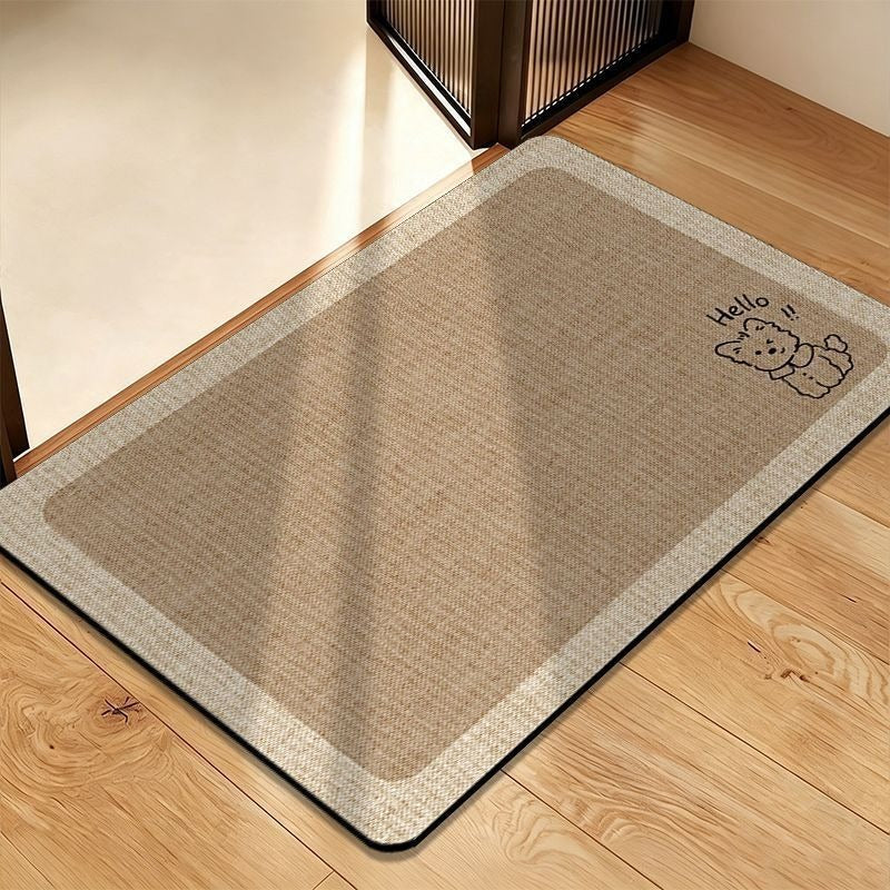 Decorative Pet-Themed Area Mat Bowlift