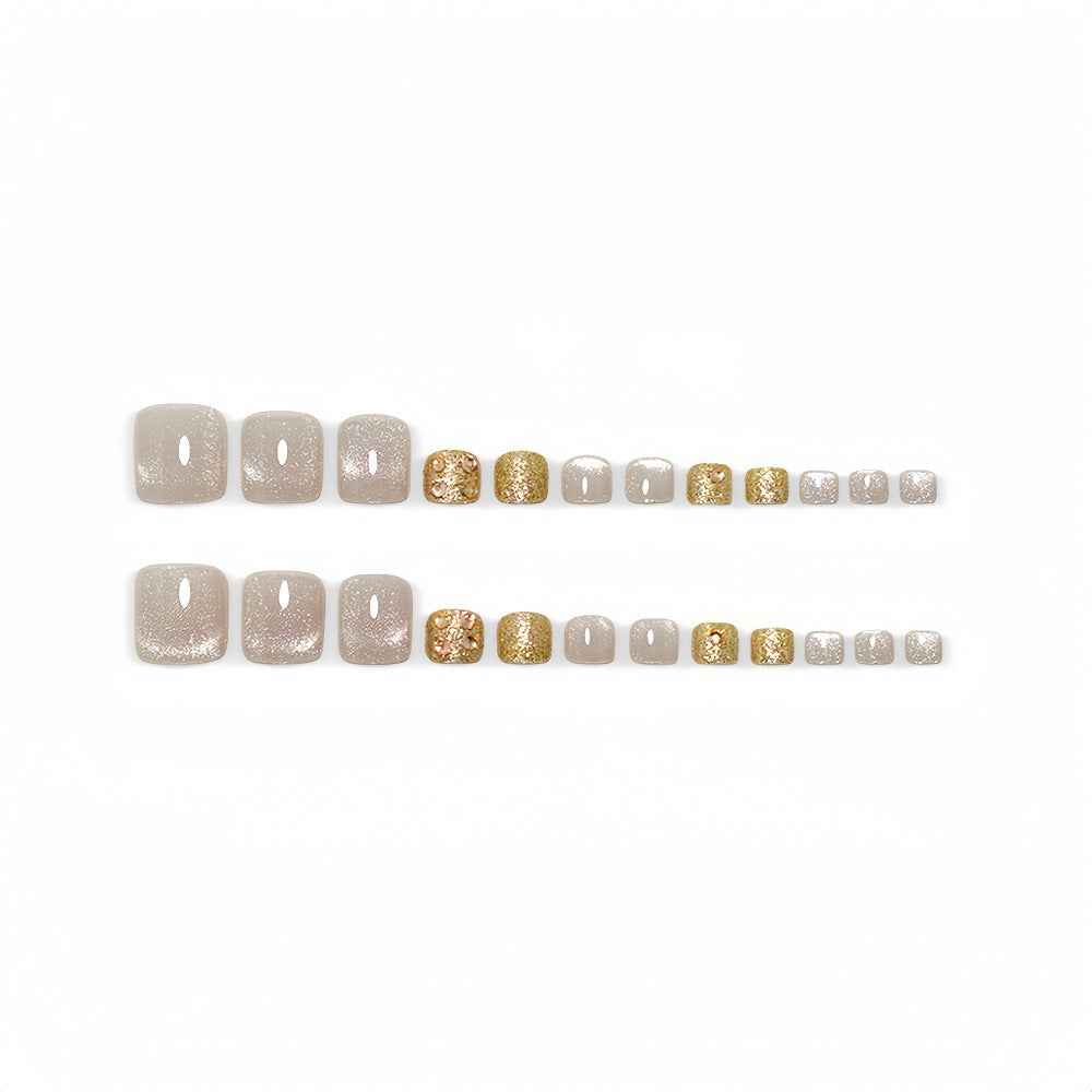 Artificial nails in elegant shine design Bowlift