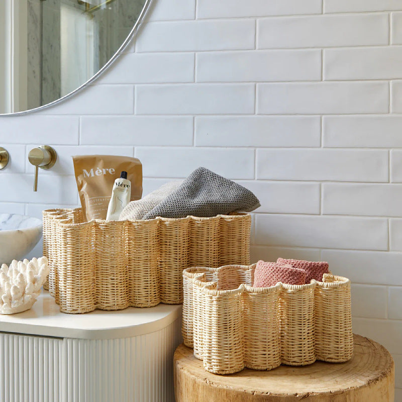 Artistic Woven Storage Basket Bowlift