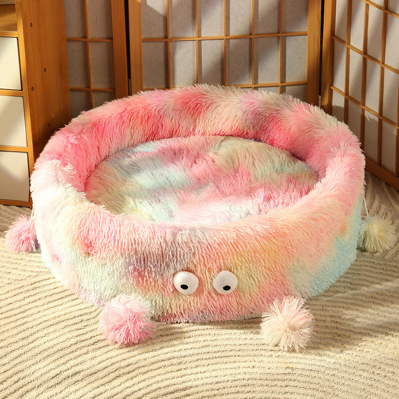 Cute Plush Dog Bed