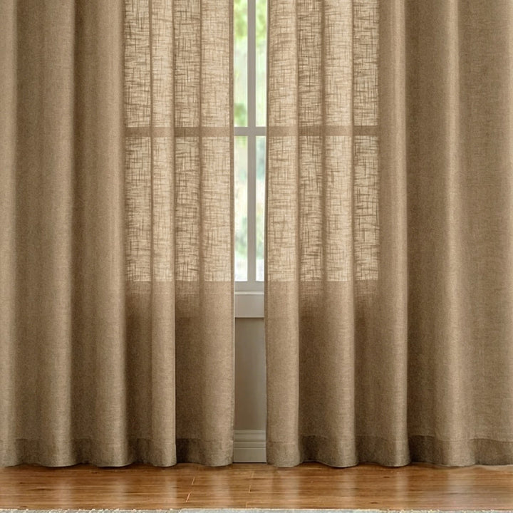 Sheer Linen Window Curtains Bowlift