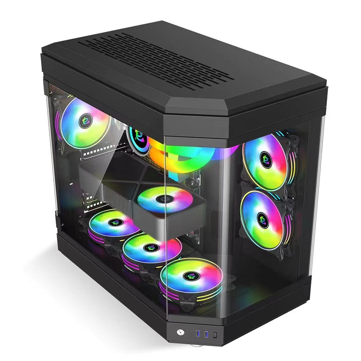 Advanced Transparent Gaming PC Case Bowlift