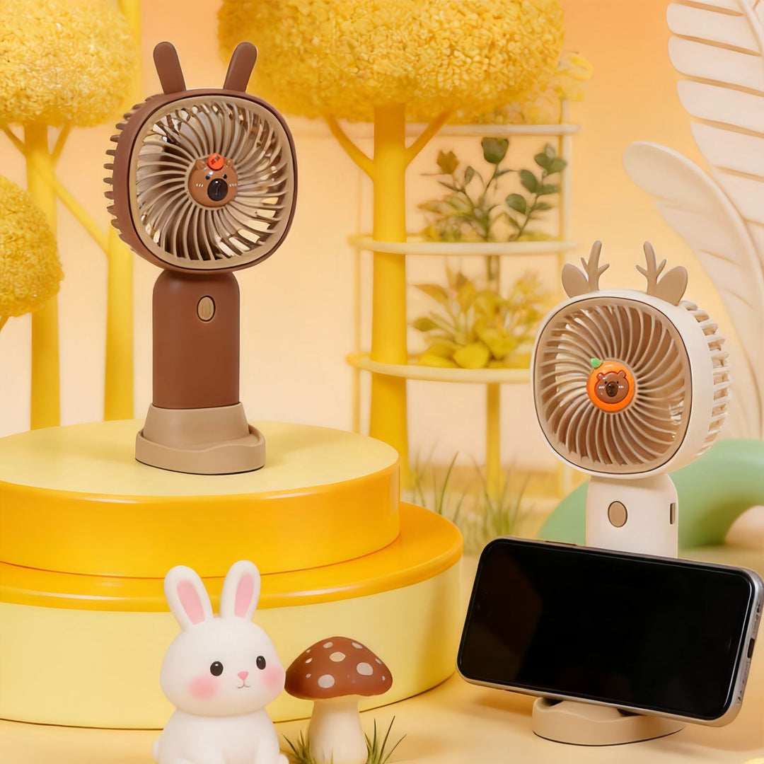 Women Portable Mini-Fan with Cute Design Bowlift