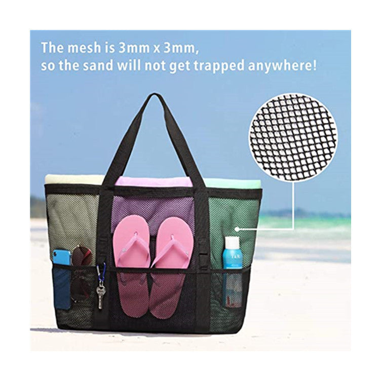 Large Beach Bag Made of Breathable Mesh Material Bowlift