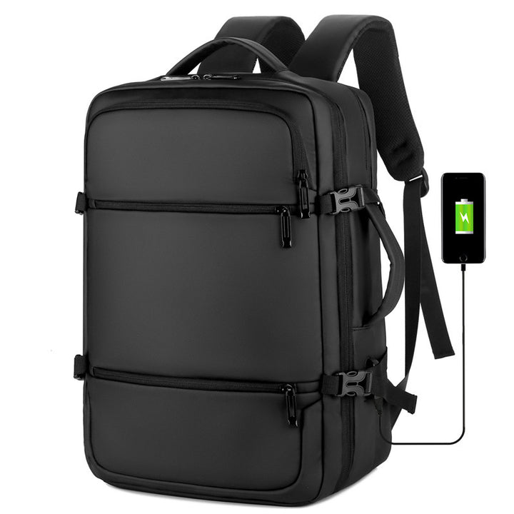 Versatile Tech-Integrated Travel Backpack Bowlift