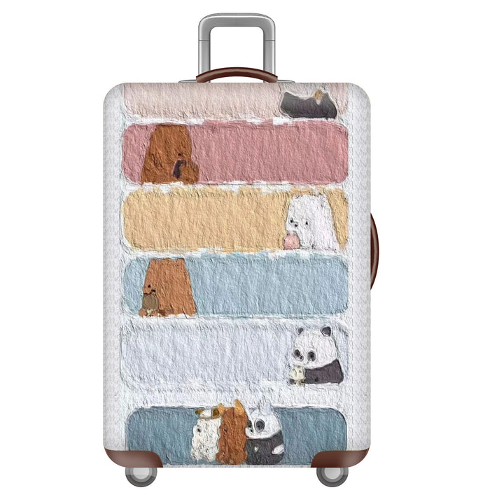 Women's Hard Shell Suitcase with Cheerful Bowlift Design