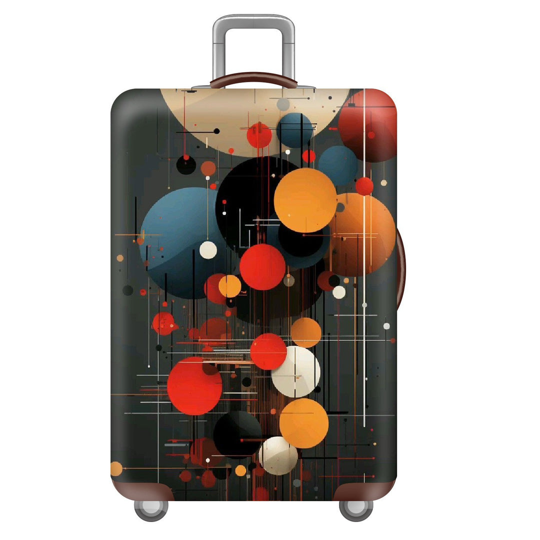 Unisex nan elastic suitcase cover with three-dimensional honeycomb pattern, shock-absorbing stretch protection cover for trolley with zipper Bowlift
