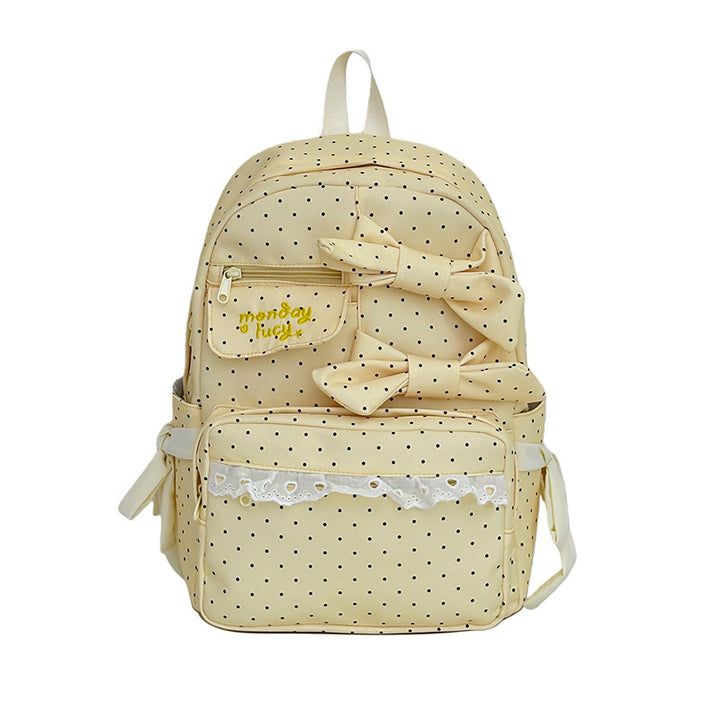 Cute Bow-Embellished School Backpack Bowlift