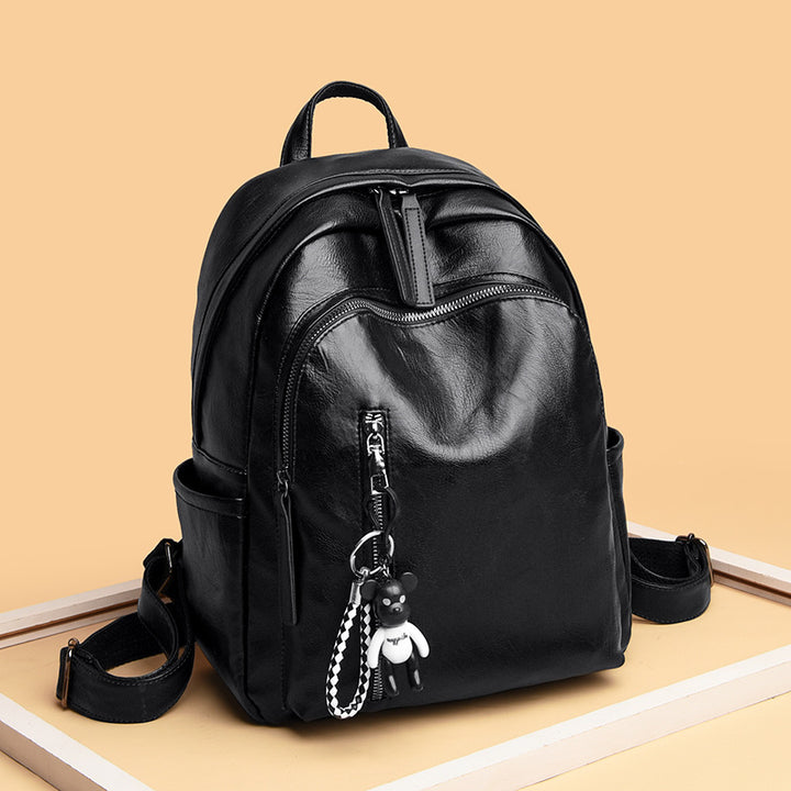 Elegant Leather Backpack Bowlift