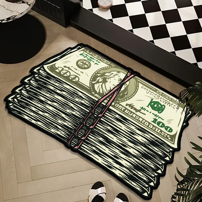 Money Roll Decorative Area Mat