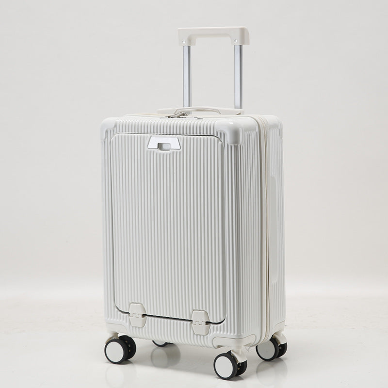 Unisex Premium Ribbed Compact Spinner Suitcase Bowlift