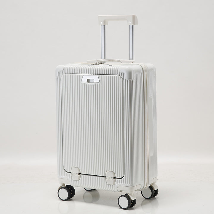 Unisex Premium Ribbed Compact Spinner Suitcase Bowlift