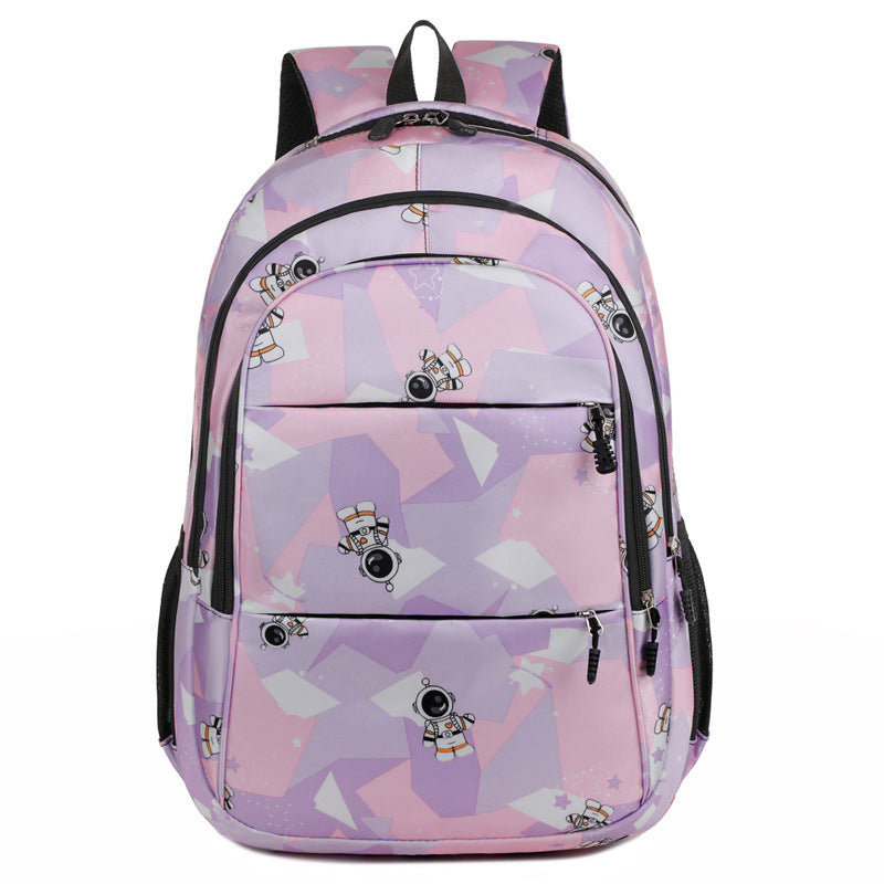 Fashionable school backpack with astronaut motif Bowlift