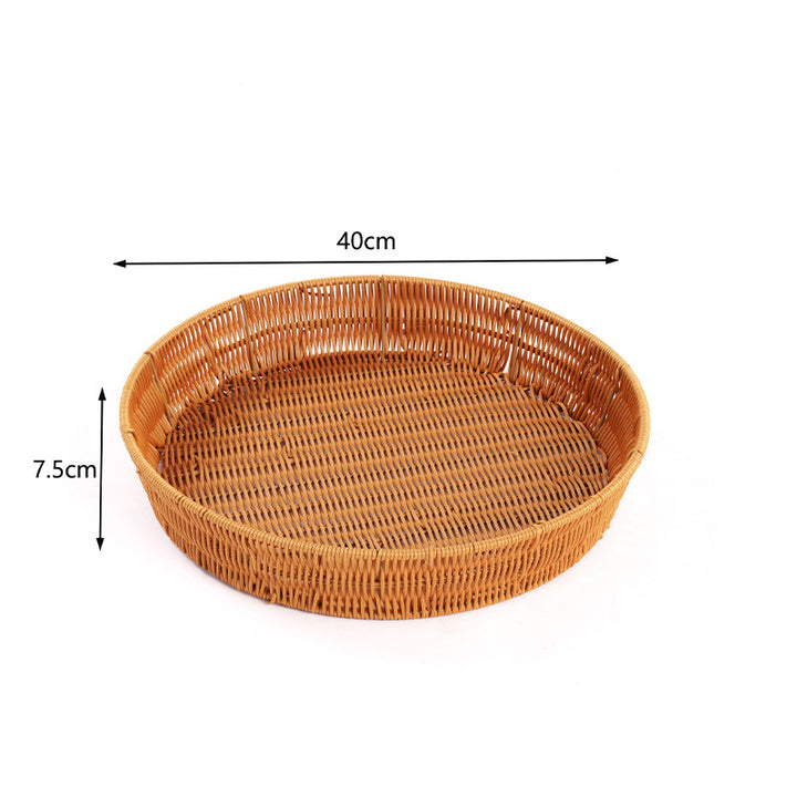 Handwoven Decorative Serving Tray Bowlift