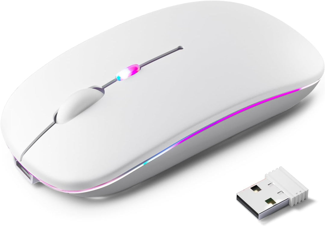 Ergonomic Wireless Gaming Mouse with RGB Lights Bowlift