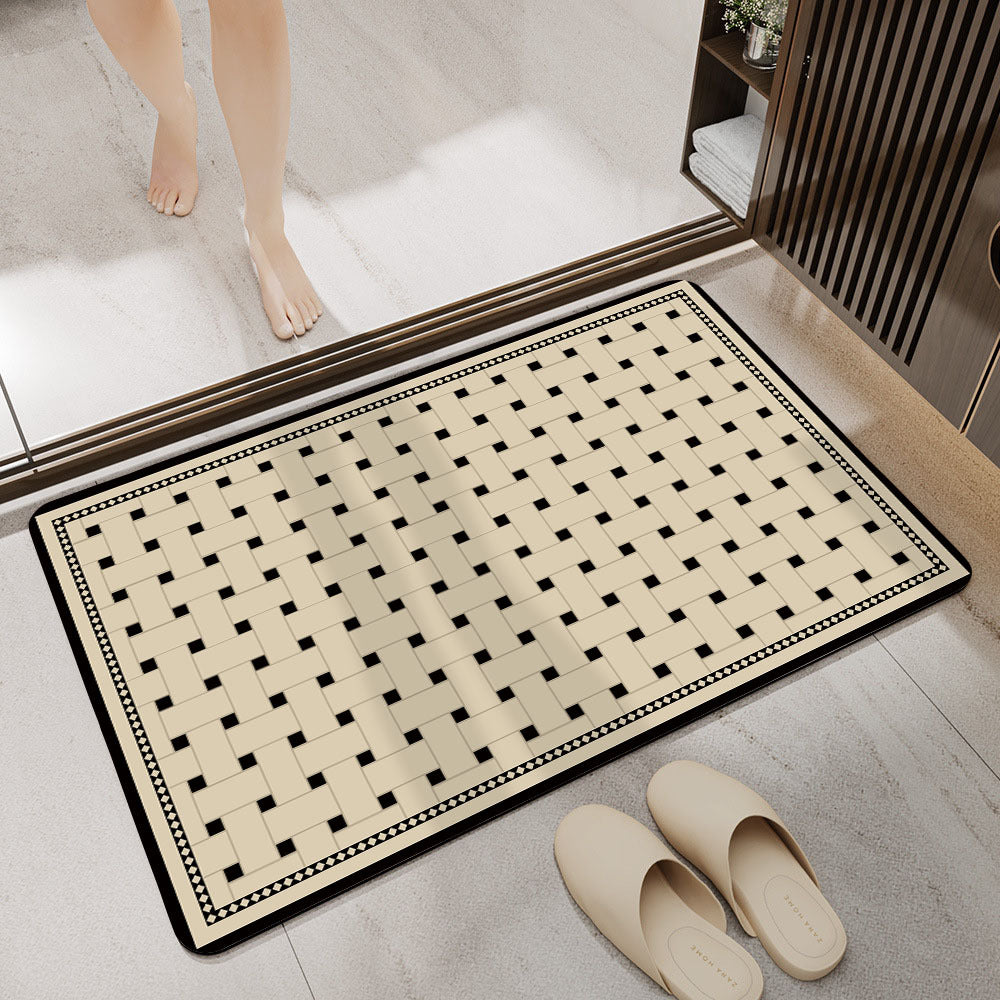 Stylish Abstract Bath Mat Bowlift