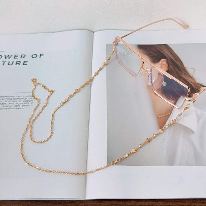 Decorative Crystal Eyewear Chain Bowlift