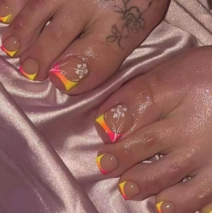 Floral Nail Design Enhancements Bowlift