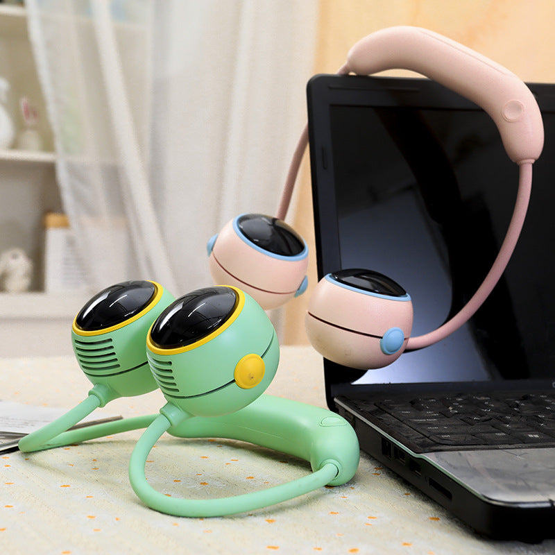 Women's portable neck fan with cute animal motif Bowlift