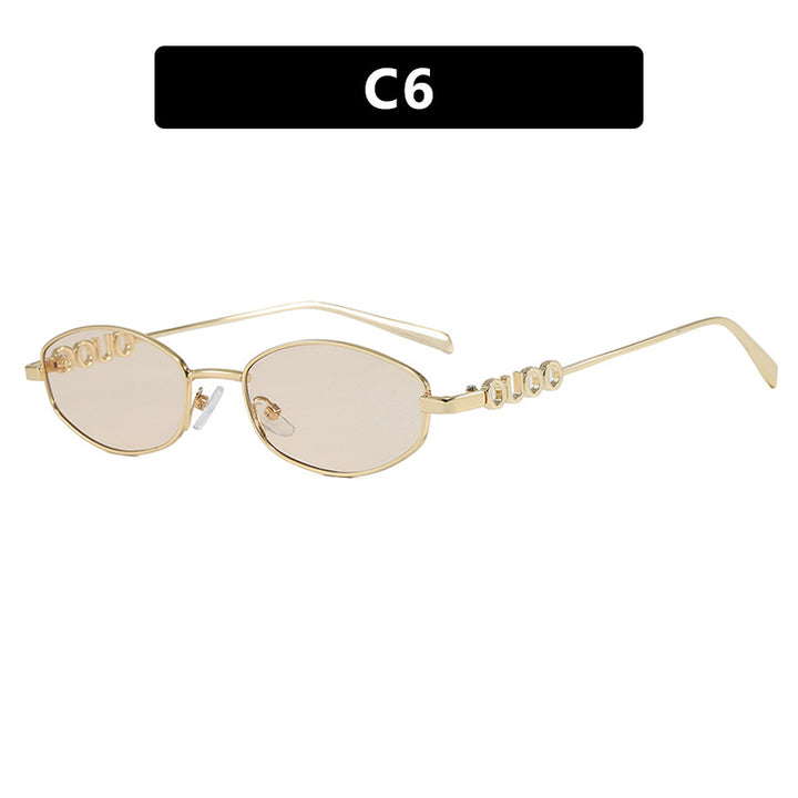 Women’s fashionable sunglasses with elegant stainless steel frame and UV protection Bowlift