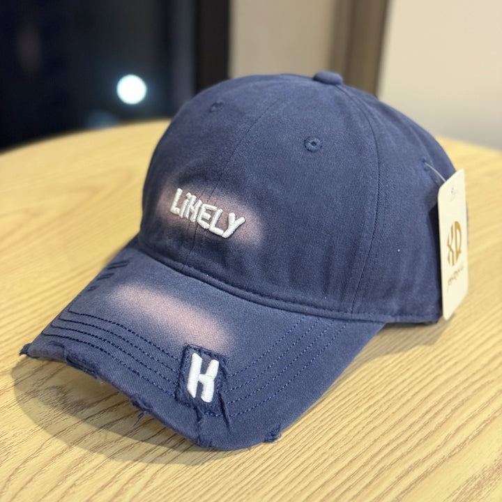 Women's Distressed Embroidered Baseball Cap Bowlift