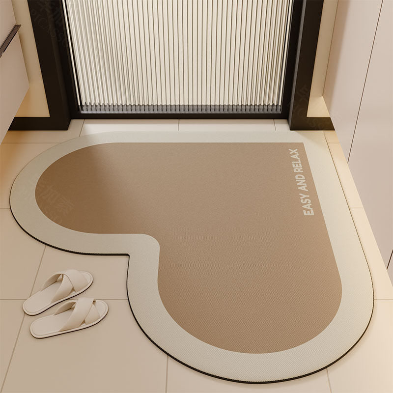 Heart-Shaped Non-Slip Kitchen Mat Bowlift