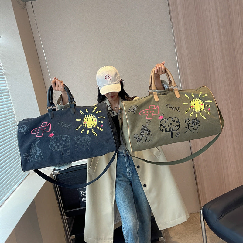 Canvas Art Travel Duffle Bag Bowlift