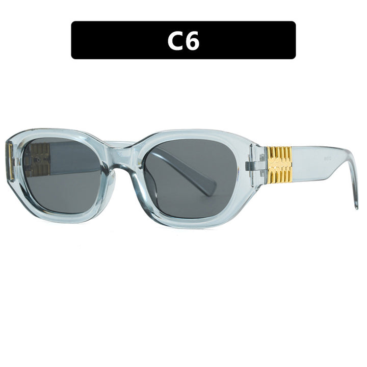 Women's fashionable sunglasses with unique, geometric design and elegant accents Bowlift