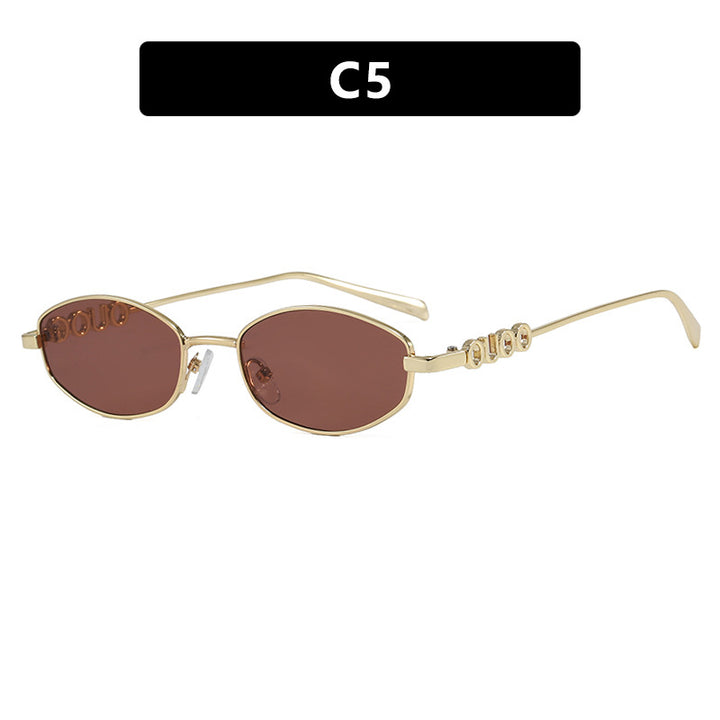 Women’s fashionable sunglasses with elegant stainless steel frame and UV protection Bowlift