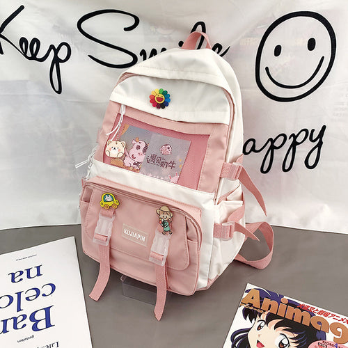 Playful Cartoon-Themed Backpack Bowlift