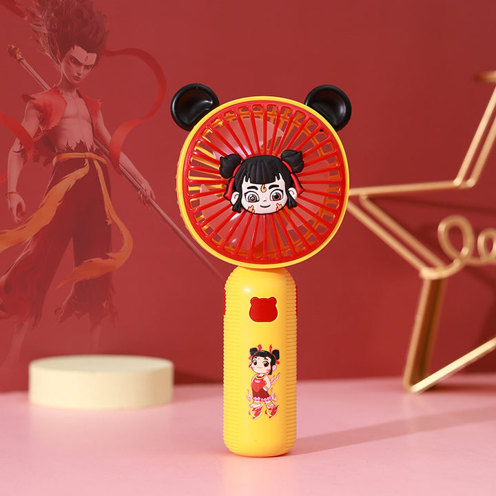 Portable Mini Handheld Fan with Custom Character Design Bowlift