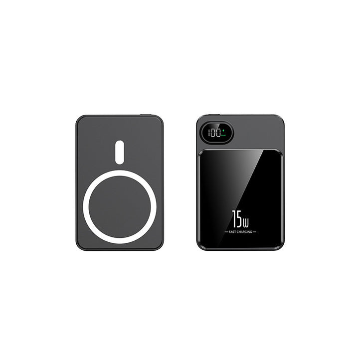 Magnetic Power Bank with fast Qi charging function and LCD display Bowlift