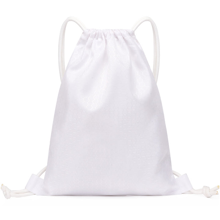 Honeycomb Texture Drawstring Backpack Bowlift
