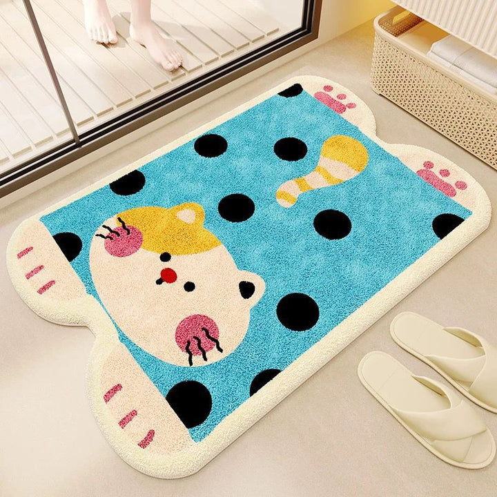 Cute Animal-Themed Bath Mat