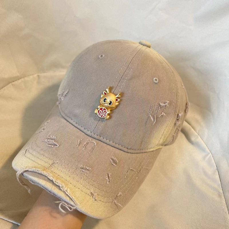 Women's Fun Embroidered Baseball Cap Bowlift