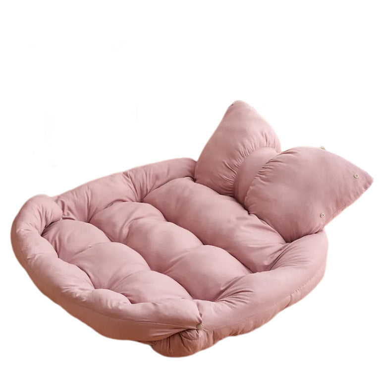 Orthopedic Dog Bed with Cushioned Bolsters