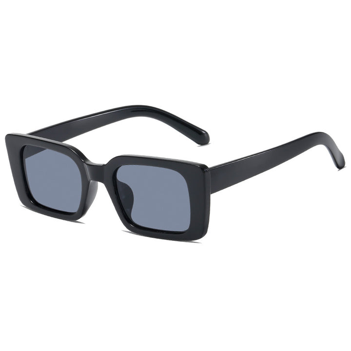 Women's fashionable square sunglasses with wide, glossy frame Bowlift