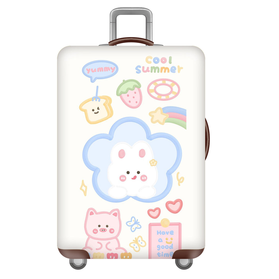 Women's Hard Shell Suitcase with Cheerful Bowlift Design