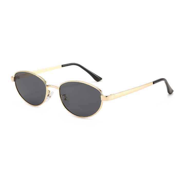 Women's fashionable sunglasses with narrow metal frame Bowlift