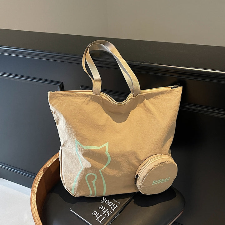 Tote bag with stylish cat design and generous storage space Bowlift