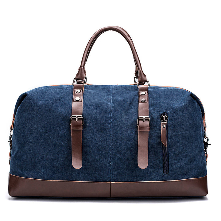 Spacious Travel Bag Made of Sturdy Canvas and Leather Bowlift