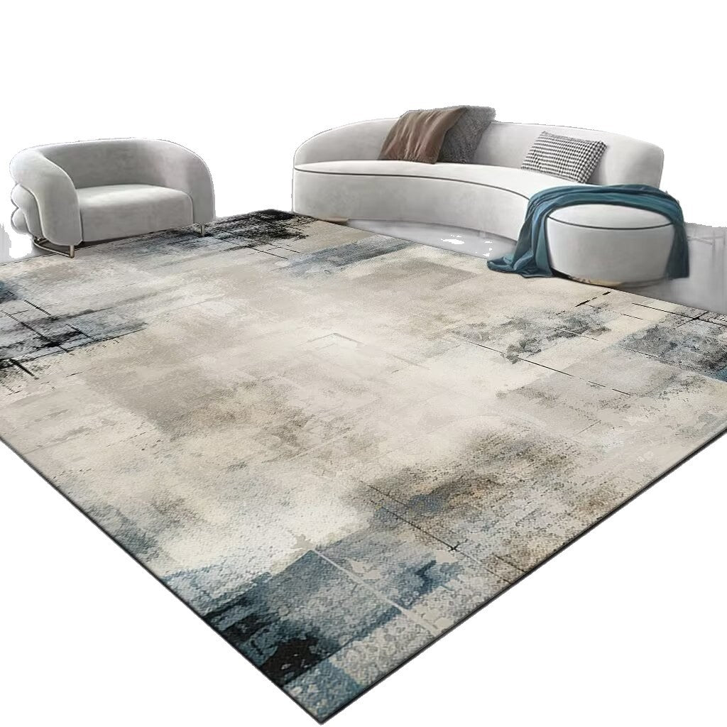 Contemporary Wave Pattern Area Rug Bowlift
