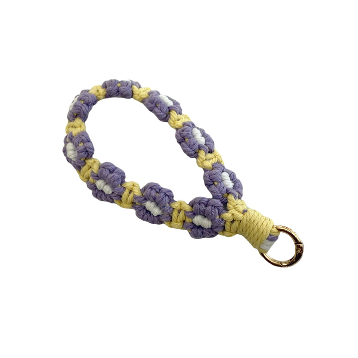 Floral Macrame Keychain Holder Bowlift