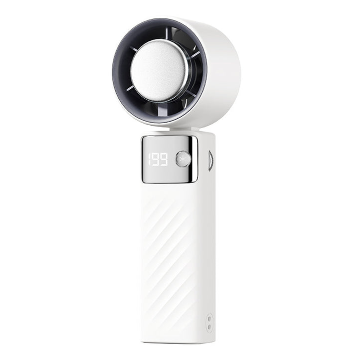 High-Efficiency Handheld Cooling Fan with Digital Display Bowlift