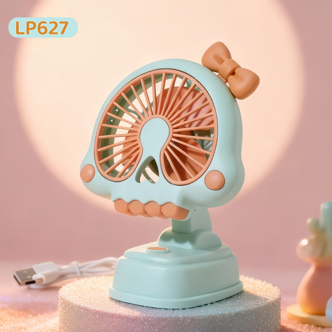 Women's portable handheld fan with cute animal design and ergonomic grip design Bowlift