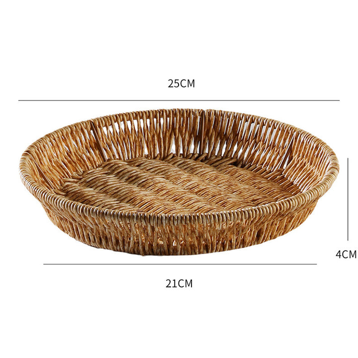 Handcrafted Woven Bread Basket Bowlift
