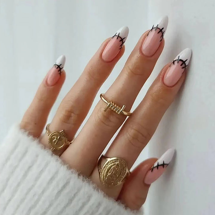 Artificial nail set with unique patterns Bowlift