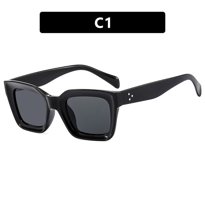 Women's fashionable square sunglasses with narrow frame Bowlift