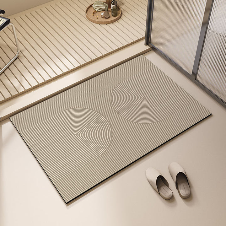 Modern Geometric Bath Mat Bowlift