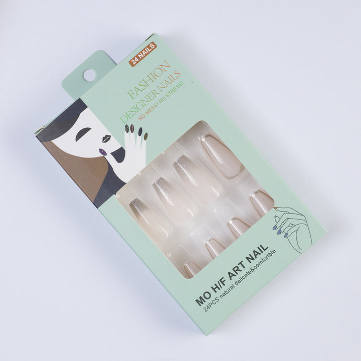 Artificial nails with elegant glitter accents Bowlift
